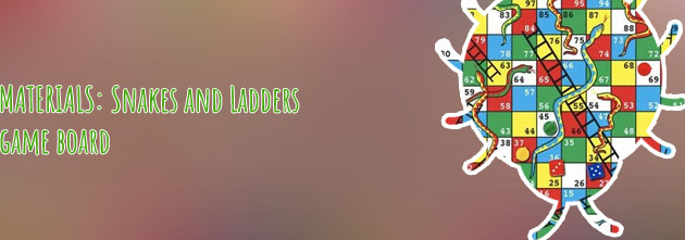 Game snake and ladder