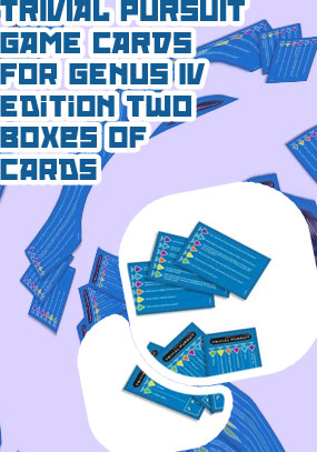 Trivial pursuit card game
